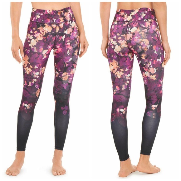 Jockey Pants - Jockey Sueded Interlock Ombré Floral Print Leggings NWT
